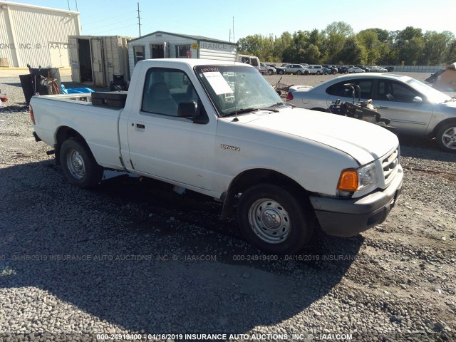 1FTYR10DX1TA86287 - 2001 FORD RANGER WHITE photo 1