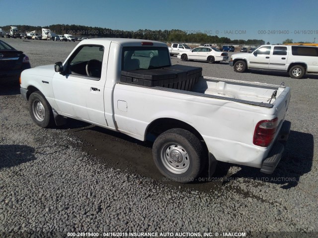 1FTYR10DX1TA86287 - 2001 FORD RANGER WHITE photo 3