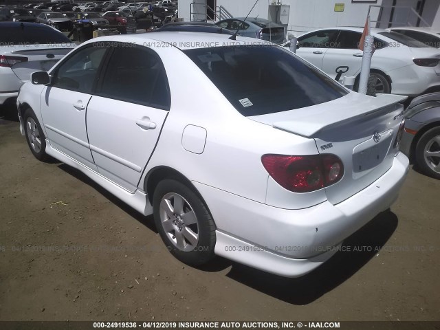 1NXBR30E78Z950870 - 2008 TOYOTA COROLLA CE/LE/S WHITE photo 3