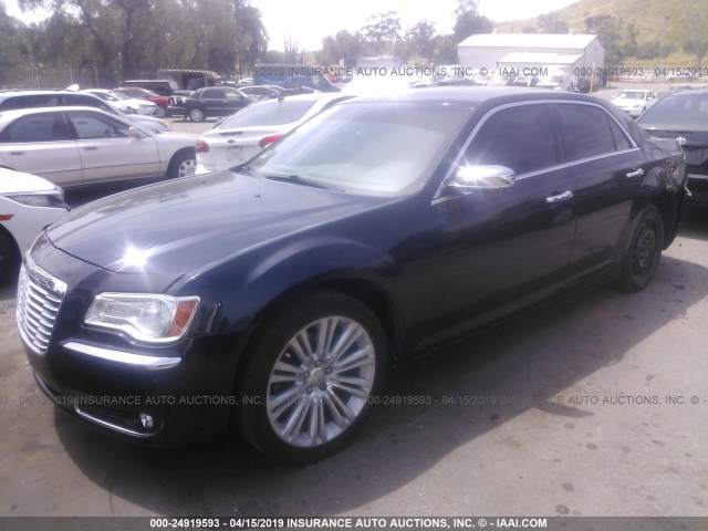 2C3CA6CT2BH531299 - 2011 CHRYSLER 300C BLACK photo 2