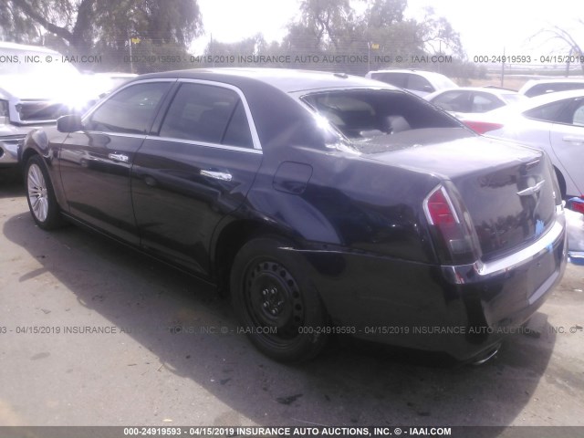 2C3CA6CT2BH531299 - 2011 CHRYSLER 300C BLACK photo 3