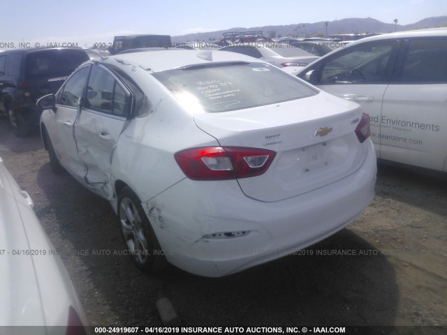 1G1BF5SM1H7208727 - 2017 CHEVROLET CRUZE PREMIER WHITE photo 3