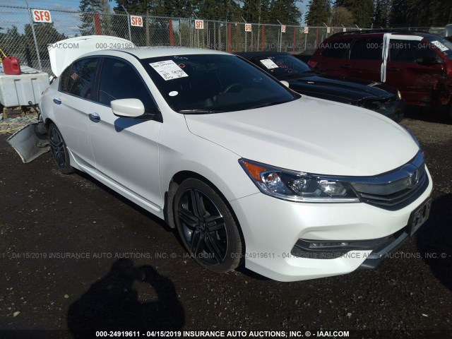 1HGCR2F12HA160547 - 2017 HONDA ACCORD SPORT SPECIAL EDITION WHITE photo 1