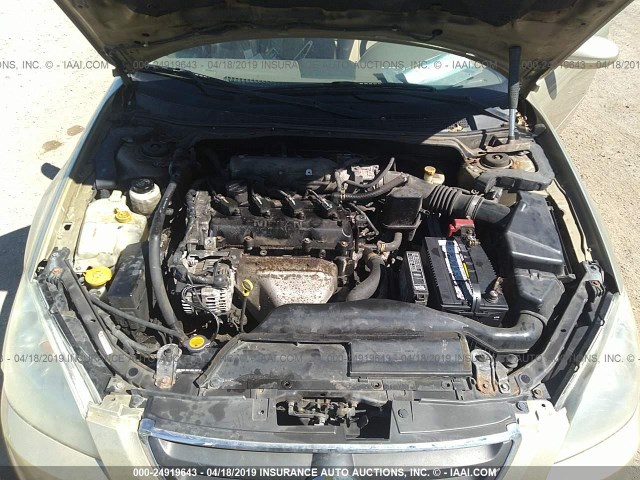 1N4AL11E02C174640 - 2002 NISSAN ALTIMA S/SL GOLD photo 10