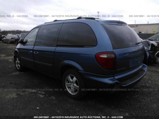 2D4GP44L76R715462 - 2006 DODGE GRAND CARAVAN SXT BLUE photo 3