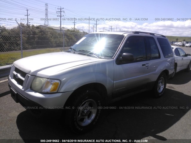 1FMYU60E52UD70793 - 2002 FORD EXPLORER SPORT SILVER photo 2