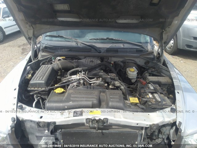 1B7GL22XXYS691761 - 2000 DODGE DAKOTA SILVER photo 10