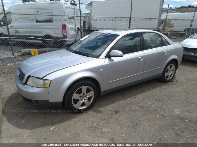 WAULT68E33A178178 - 2003 AUDI A4 3.0 QUATTRO SILVER photo 2