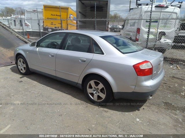 WAULT68E33A178178 - 2003 AUDI A4 3.0 QUATTRO SILVER photo 3