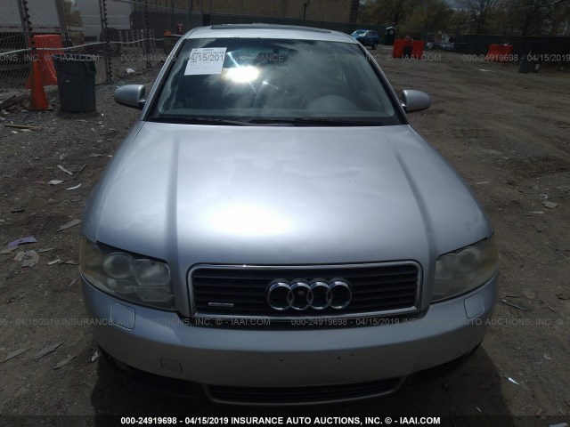 WAULT68E33A178178 - 2003 AUDI A4 3.0 QUATTRO SILVER photo 6