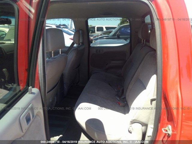 5TEHN72N81Z838428 - 2001 TOYOTA TACOMA DOUBLE CAB 红色 照片 8