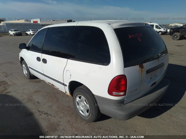 2B4GP25G9XR265458 - 1999 DODGE CARAVAN WHITE photo 3