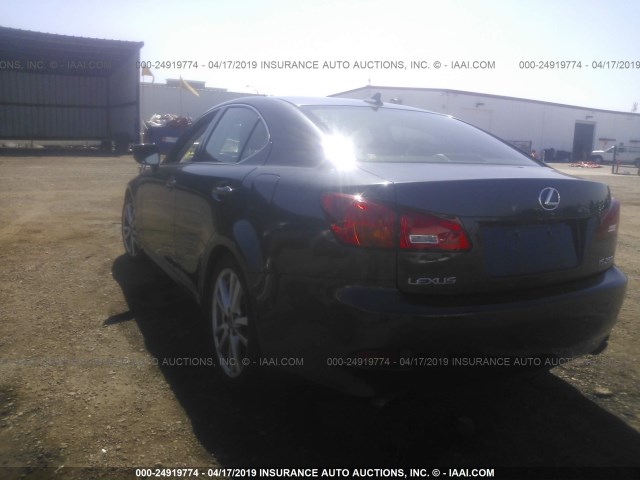 JTHBK262X72035083 - 2007 LEXUS IS 250 GRAY photo 3