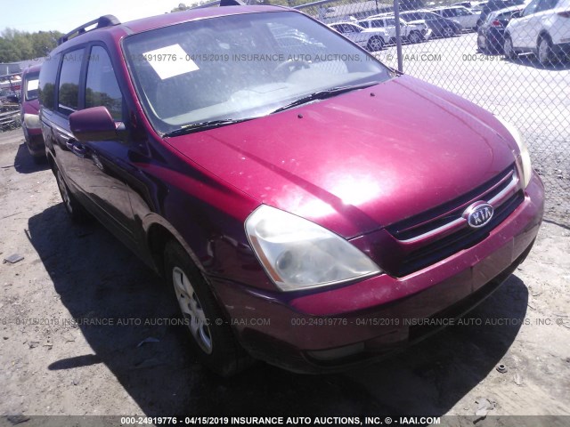 KNDMB233566079362 - 2006 KIA SEDONA EX/LX RED photo 6