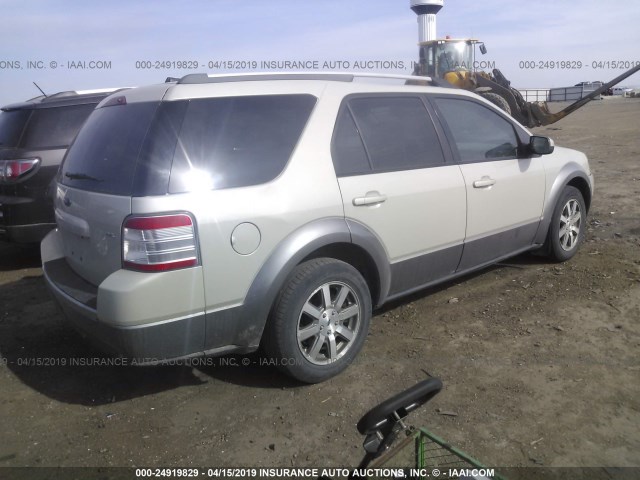 1FMDK02W58GA22099 - 2008 FORD TAURUS X SEL SILVER photo 4