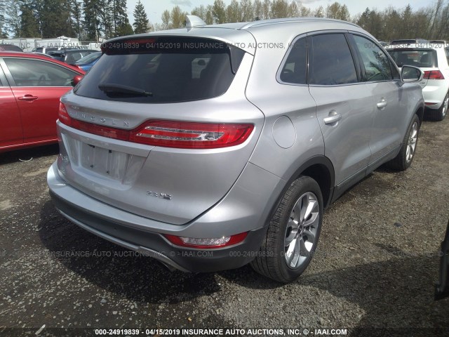 5LMTJ2AH8FUJ14624 - 2015 LINCOLN MKC SILVER photo 4