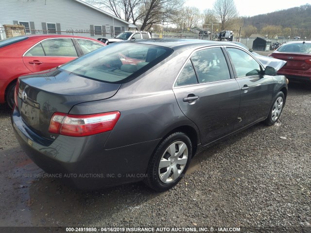 4T4BE46K29R100652 - 2009 TOYOTA CAMRY SE/LE/XLE GRAY photo 4