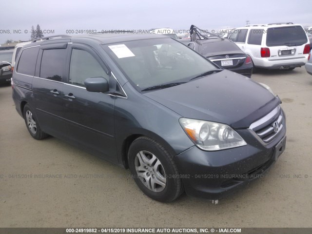 5FNRL38755B080972 - 2005 HONDA ODYSSEY EXL GRAY photo 1