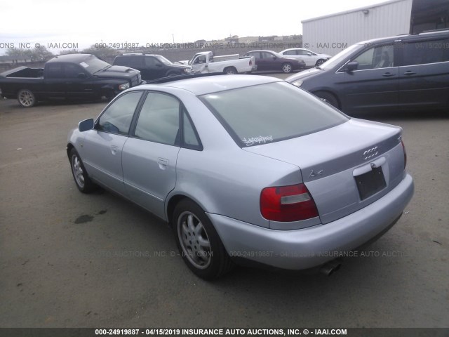 WAUCB28D6XA013783 - 1999 AUDI A4 1.8T QUATTRO SILVER photo 3