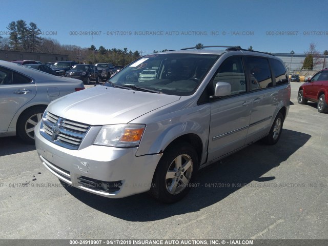 2D8HN54P68R774765 - 2008 DODGE GRAND CARAVAN SXT GRAY photo 2