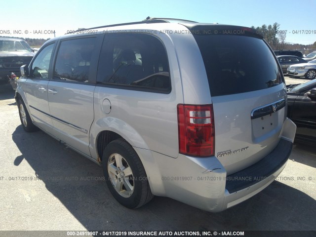 2D8HN54P68R774765 - 2008 DODGE GRAND CARAVAN SXT GRAY photo 3