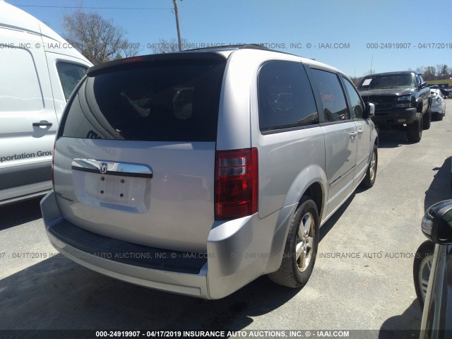 2D8HN54P68R774765 - 2008 DODGE GRAND CARAVAN SXT GRAY photo 4