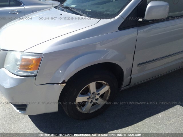 2D8HN54P68R774765 - 2008 DODGE GRAND CARAVAN SXT GRAY photo 6