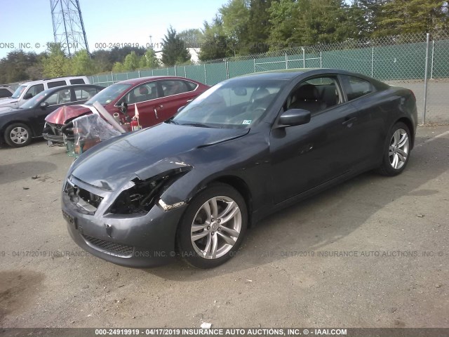 JN1CV6EL3AM151481 - 2010 INFINITI G37 BLUE photo 2