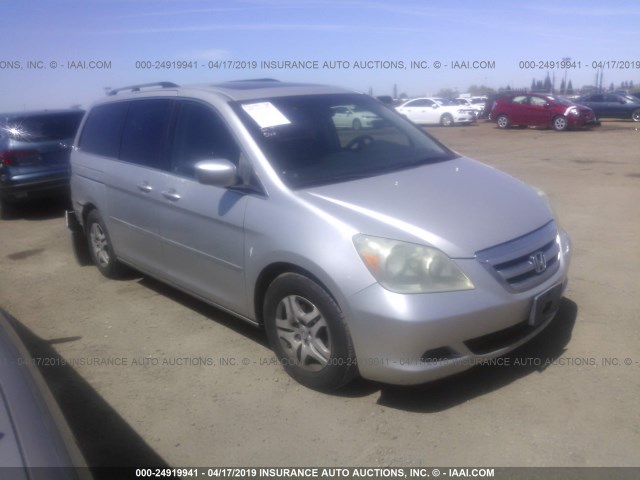 5FNRL38775B021051 - 2005 HONDA ODYSSEY EXL SILVER photo 1