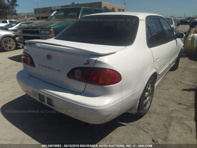 1NXBR12EX1Z559543 - 2001 TOYOTA COROLLA CE/LE/S WHITE photo 4