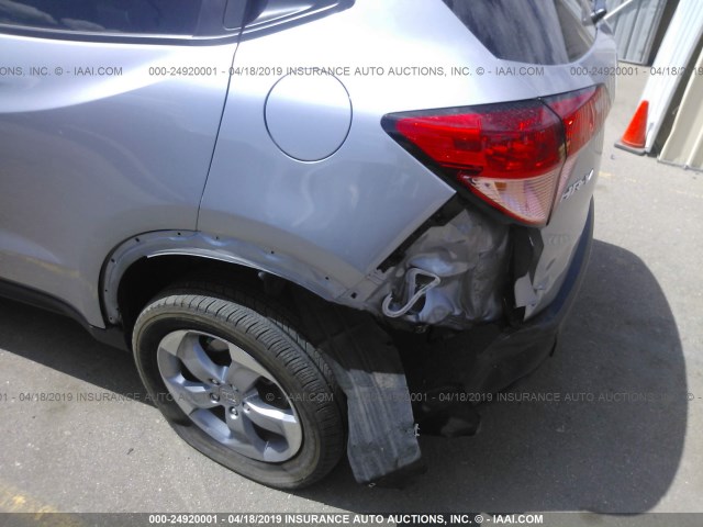 3CZRU6H52HM731692 - 2017 HONDA HR-V EX SILVER photo 6