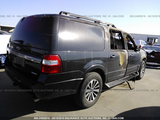 1FMJK1JT6FEF43695 - 2015 FORD EXPEDITION EL XLT/EL KING RANCH BLACK photo 4