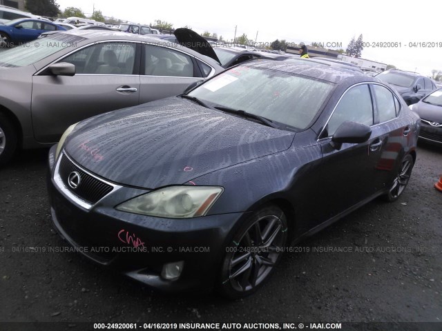 JTHBE262372008606 - 2007 LEXUS IS 350 GRAY photo 2