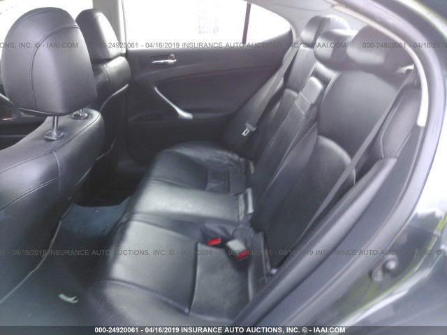 JTHBE262372008606 - 2007 LEXUS IS 350 GRAY photo 8