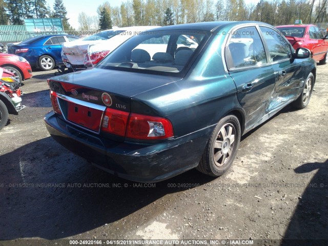 KNAGD128135200630 - 2003 KIA OPTIMA LX/SE GREEN photo 4