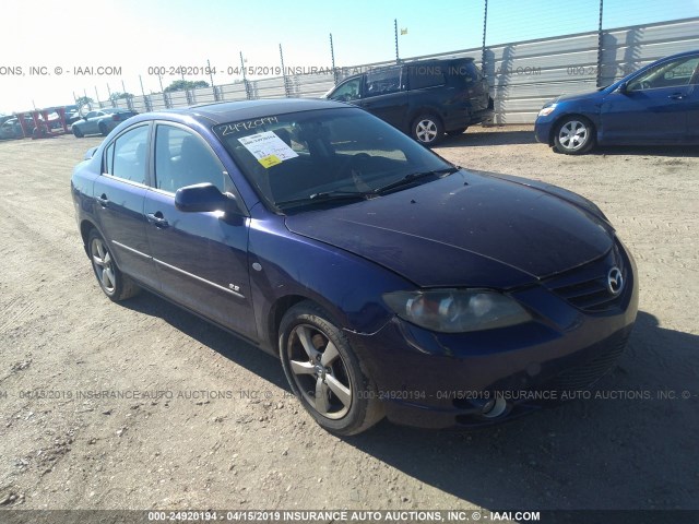 JM1BK123161430641 - 2006 MAZDA 3 S BLUE photo 1