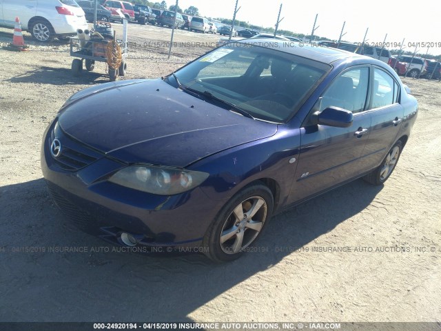 JM1BK123161430641 - 2006 MAZDA 3 S BLUE photo 2