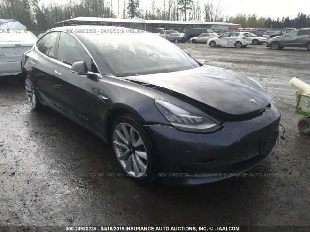 5YJ3E1EA5JF046951 - 2018 TESLA MODEL 3 GRAY photo 1