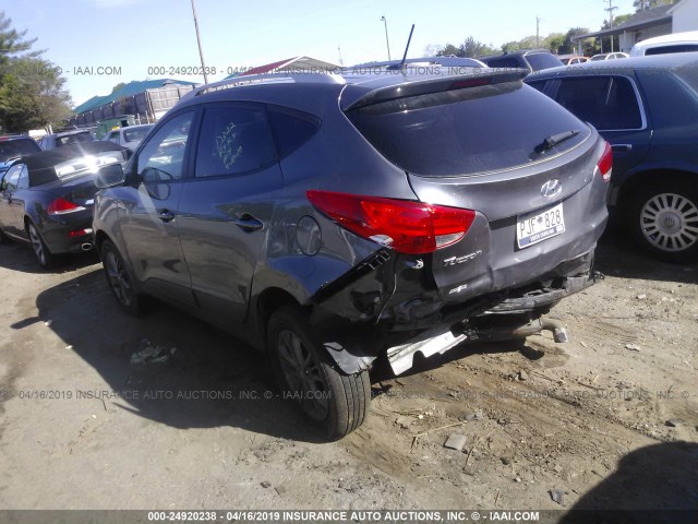 KM8JU3AG5EU804487 - 2014 HYUNDAI Tucson GLS/LIMITED/SE GRAY photo 3