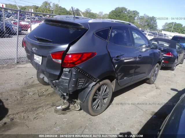 KM8JU3AG5EU804487 - 2014 HYUNDAI Tucson GLS/LIMITED/SE GRAY photo 4