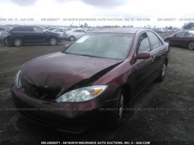 4T1BE32K54U332035 - 2004 TOYOTA CAMRY LE/XLE/SE RED photo 2