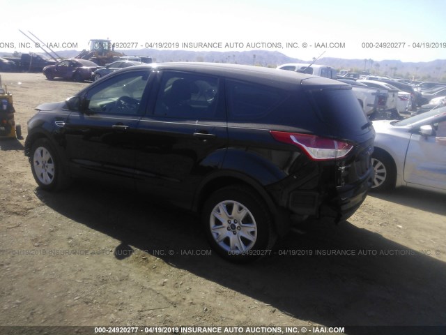 1FMCU0F79DUB64556 - 2013 FORD ESCAPE S BLACK photo 3