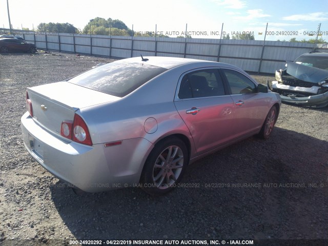 1G1ZK577X9F106217 - 2009 CHEVROLET MALIBU LTZ SILVER photo 4