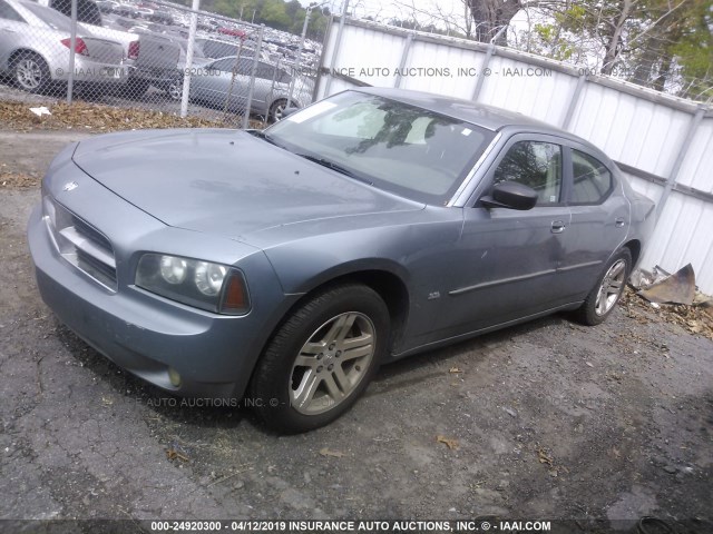 2B3KA43G96H371055 - 2006 DODGE CHARGER SE/SXT GRAY photo 2