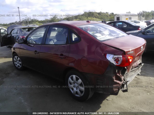 KMHDU46DX9U643609 - 2009 HYUNDAI ELANTRA GLS/SE RED photo 3