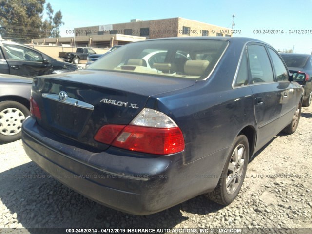 4T1BF28B94U364016 - 2004 TOYOTA AVALON XL/XLS Dark Blue photo 4