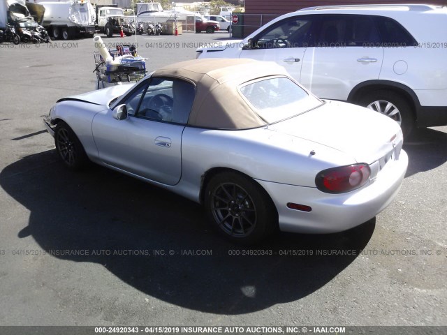 JM1NB353710201870 - 2001 MAZDA MX-5 MIATA LS SILVER photo 3