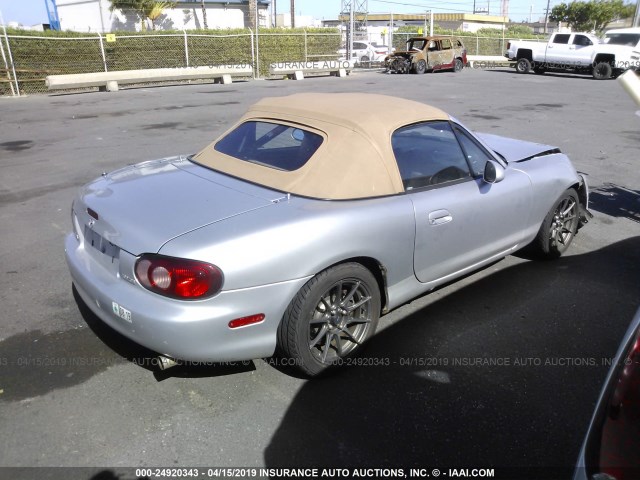 JM1NB353710201870 - 2001 MAZDA MX-5 MIATA LS SILVER photo 4