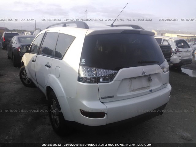 JA4MS31X97Z003830 - 2007 MITSUBISHI OUTLANDER ES/LS 白色 照片 3
