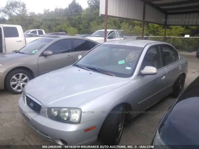 KMHDN45D32U430649 - 2002 HYUNDAI ELANTRA GLS/GT SILVER photo 2